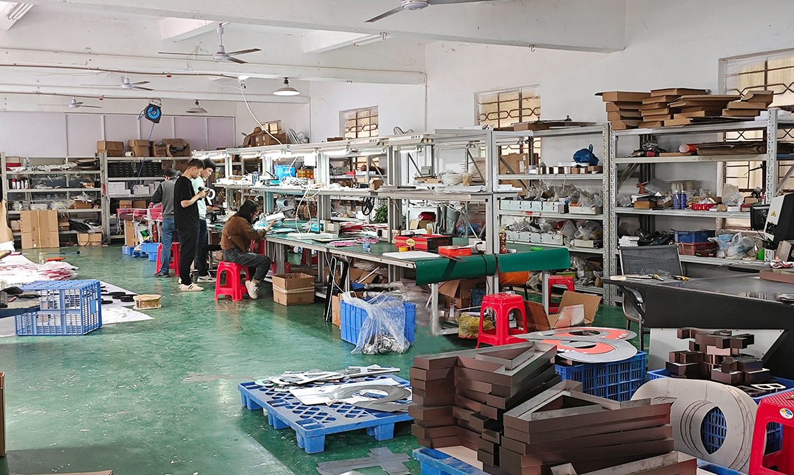 Inside the factory